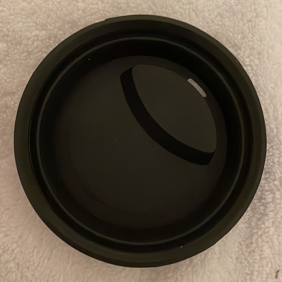 New black Mug with lid and red rubber band to protect your hand. Rubber lid. - Picture 7 of 7